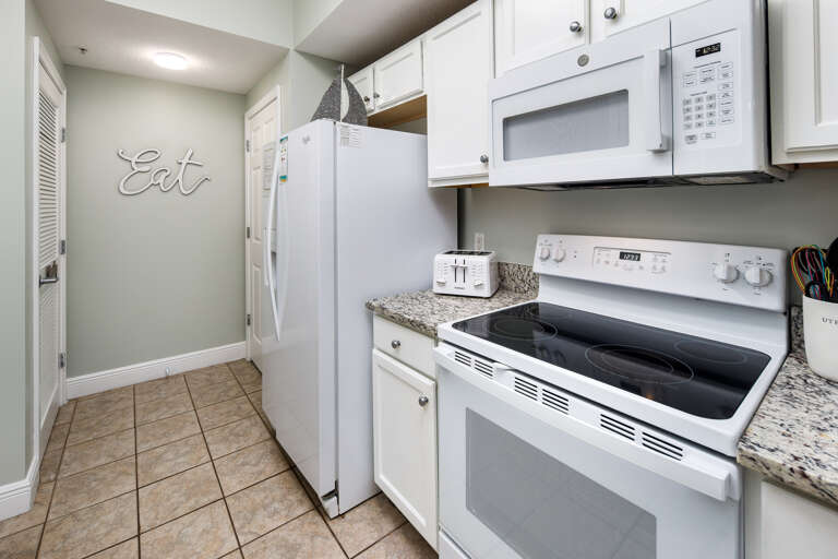 Fully stocked kitchen