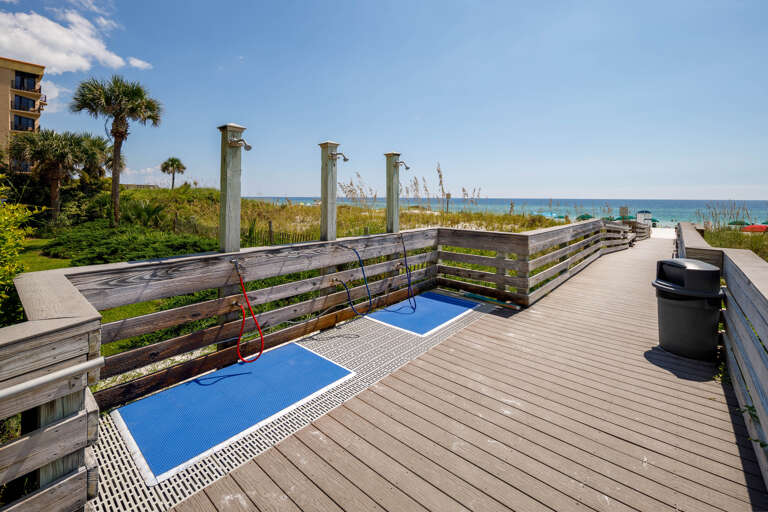 Showers off after the beach