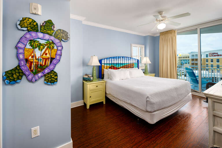 Master bedroom with king size bed Master bedroom with king size bed