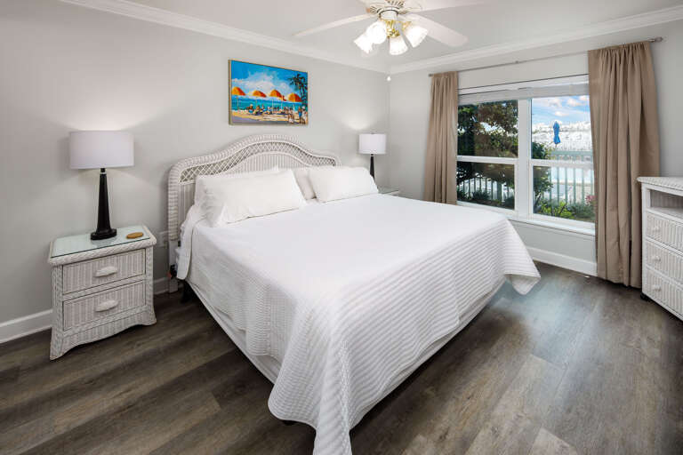 Master bedroom with king size bed