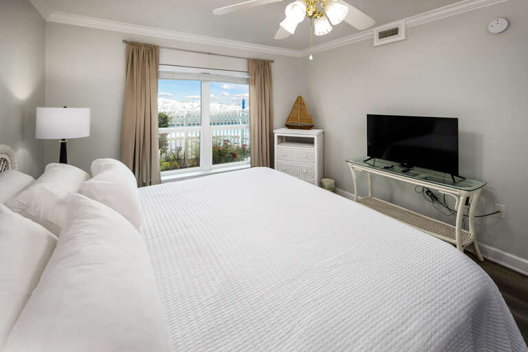 Master bedroom with TV