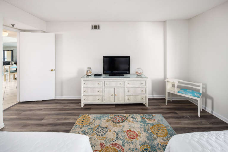 Second bedroom view of TV