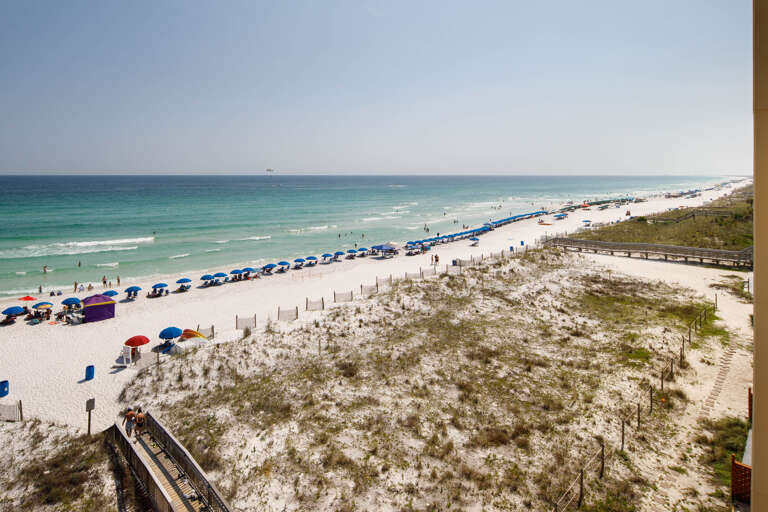 Beach view from the balcony