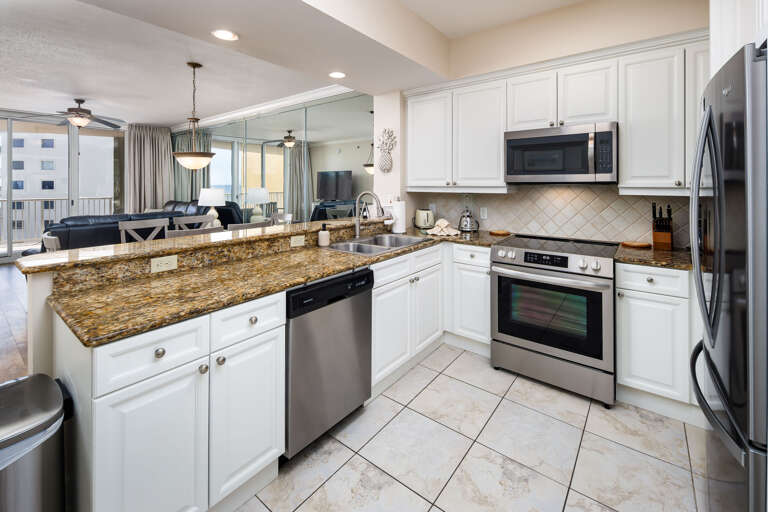 Fully stocked kitchen