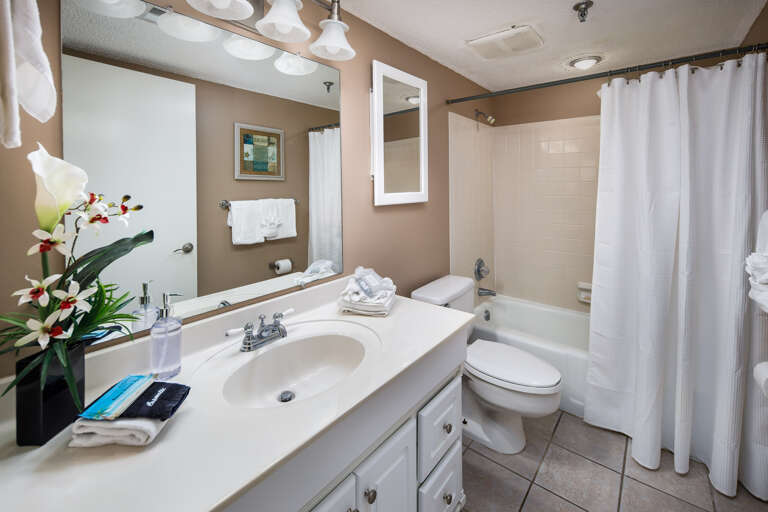 Third full size bathroom with tub/shower combo