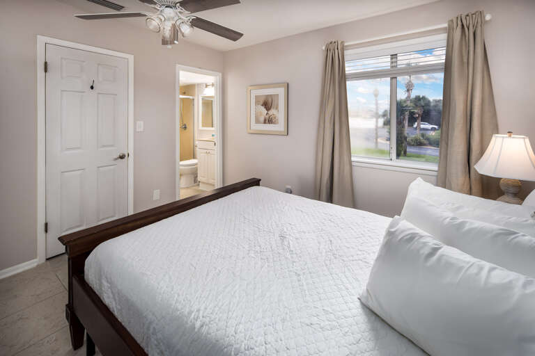 Master bedroom with private bathroom