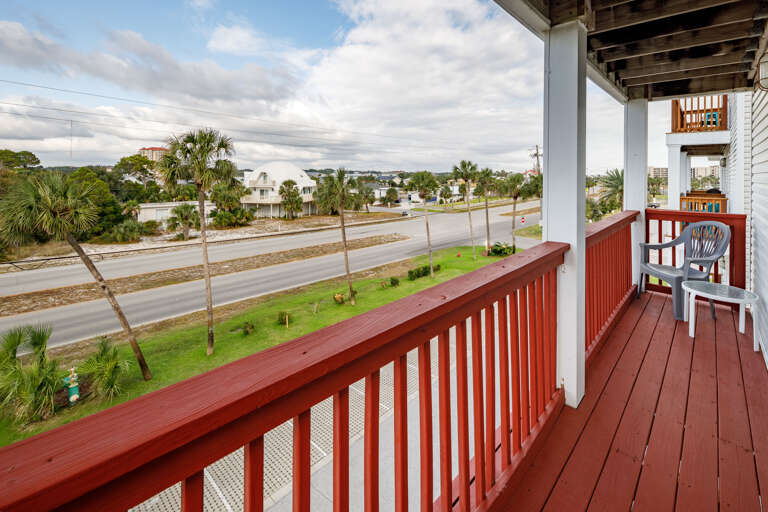 Master bedroom balcony views