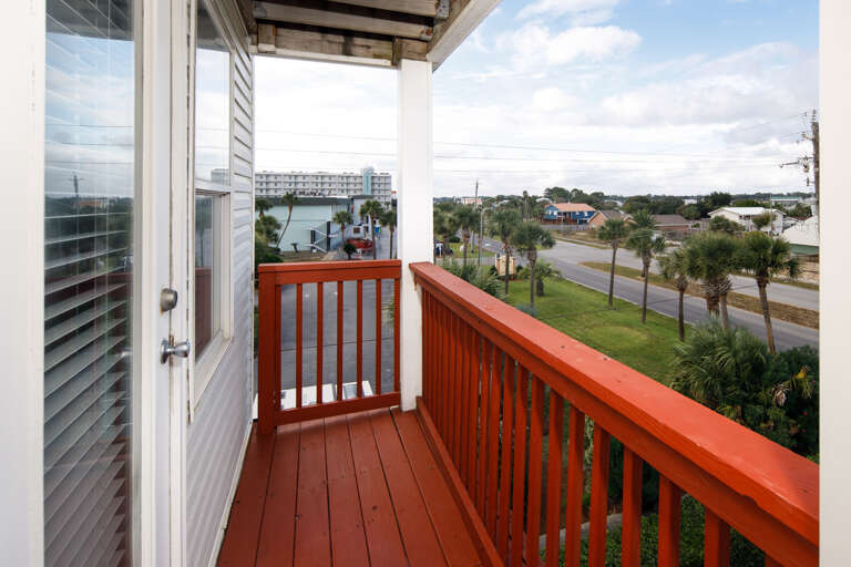 Master bedroom balcony views