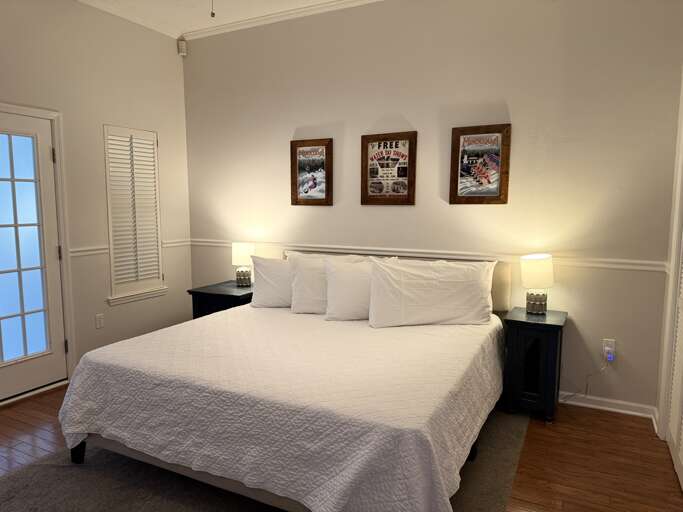 Second bedroom with king size bed Second bedroom with king size bed