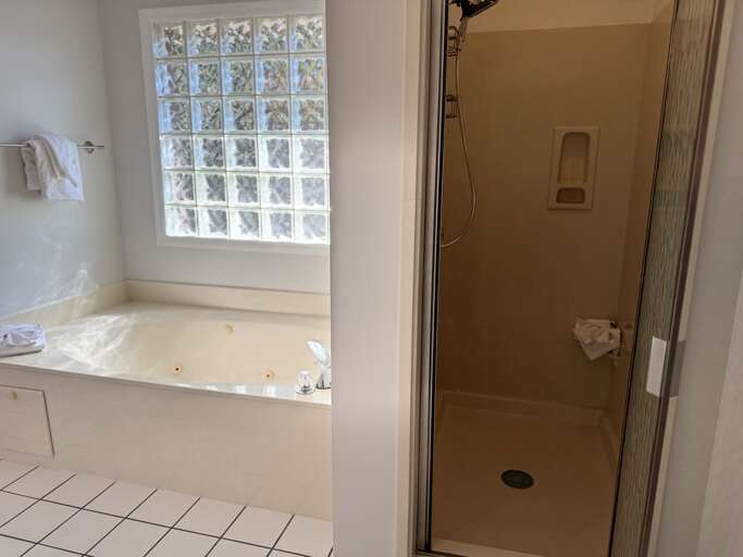 Master bathroom walk-in shower