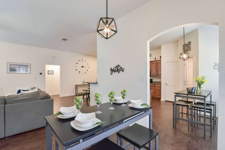 Don't worry... You won't feel crowded as there's two options of dining tables for open seating!!