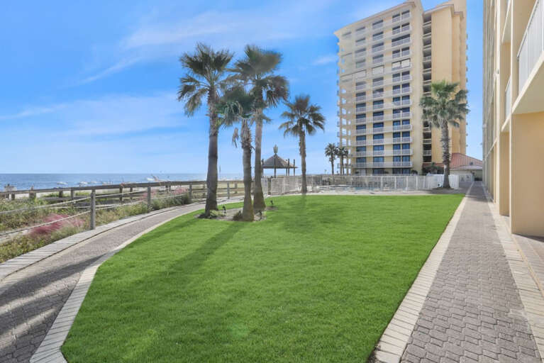 Side view of the building