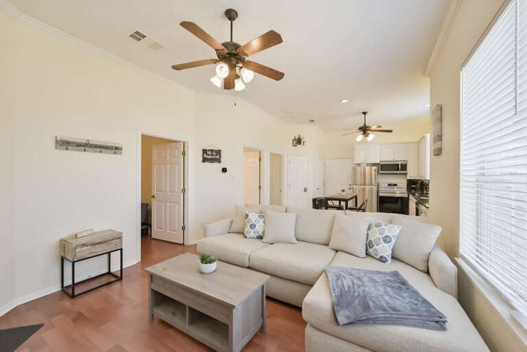 Attached Apartment Living Room