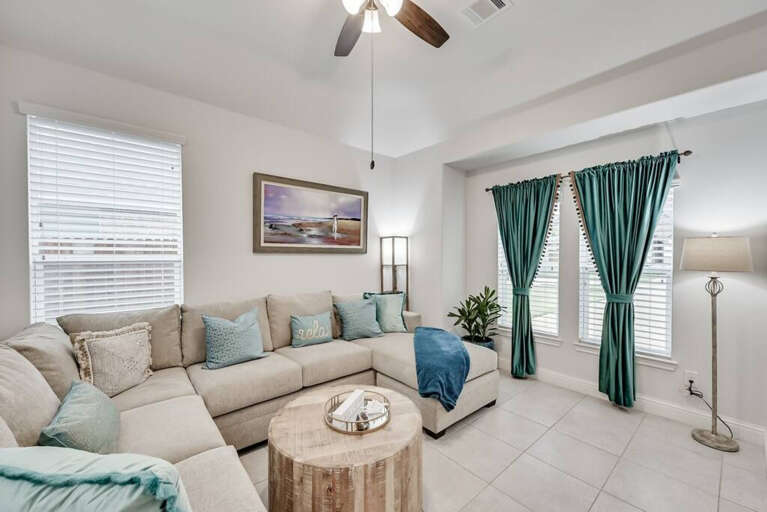 Second living area in the front of the home