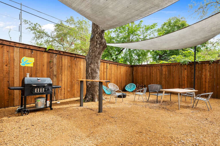 BBQ Grill and Bars to lay out Food!