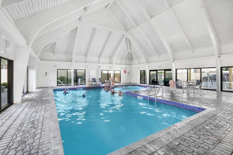 Indoor Pool and Hot Tub, Sauna, and Gym area Indoor Pool and Hot Tub, Sauna, and Gym area
