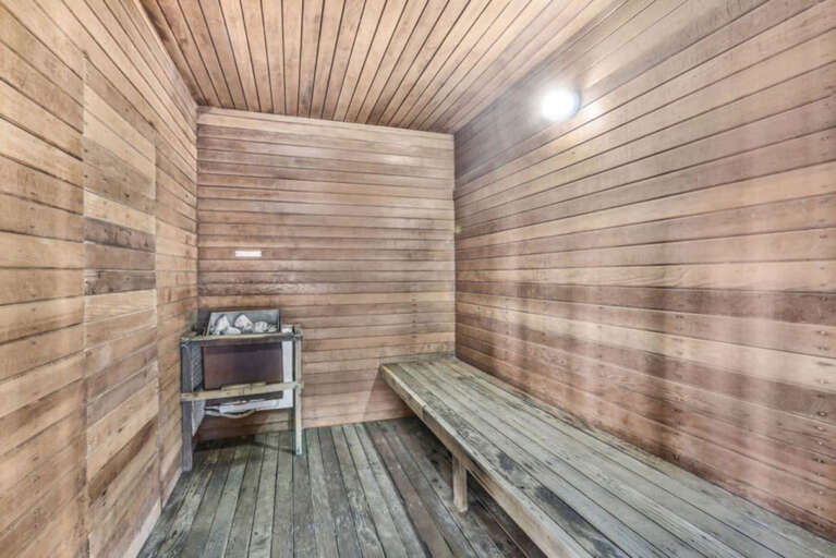 Sauna in building with Gym Sauna in building with Gym