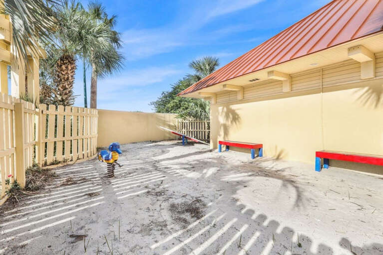 Small playground sand area Small playground sand area