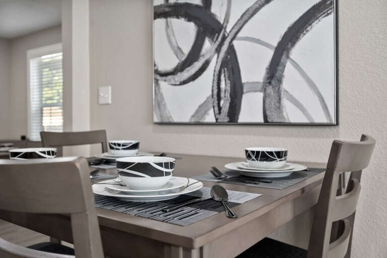 Dining Areas with 4 seater high table