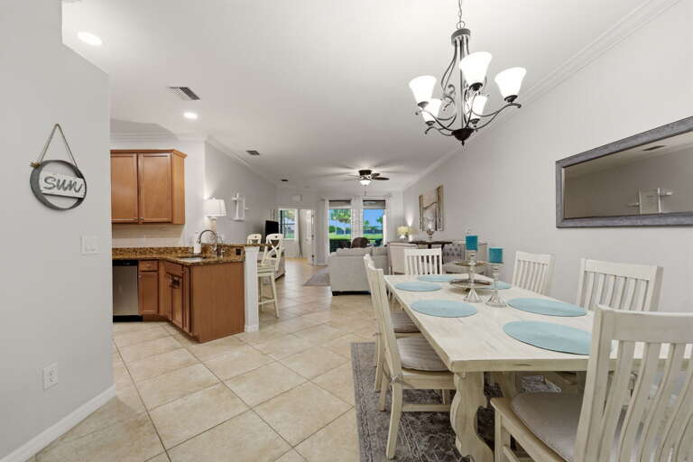 Open-concept living means the cook is never cut off from the conversation.