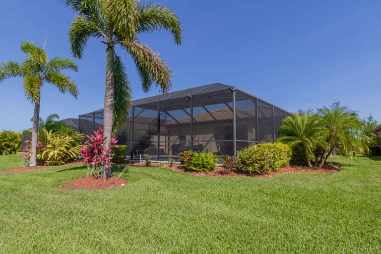 Large backyard