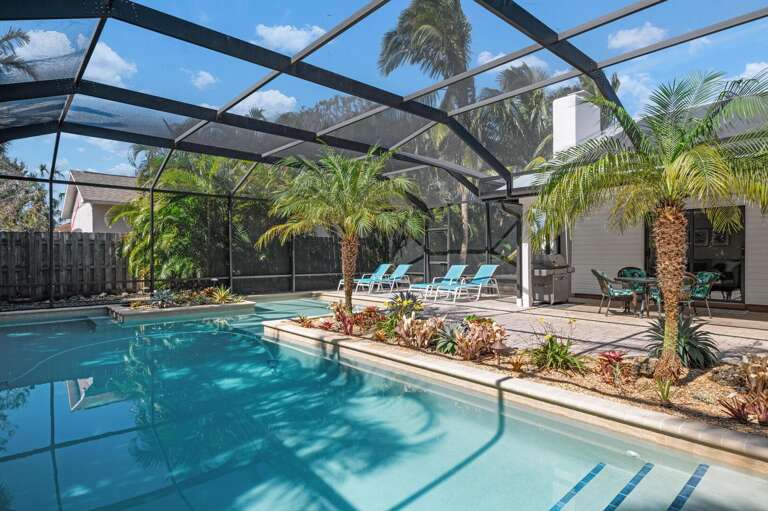 Bring lunch out to the pool deck and eat it right there. You're not leaving this spot before sunset.