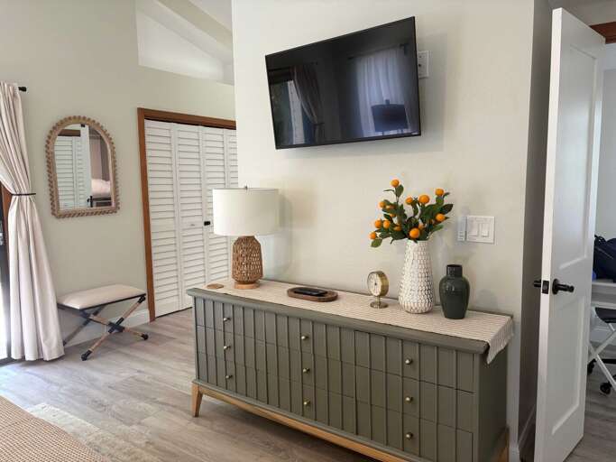 Close the door on your primary suite and let the rest of the house handle the noise without you.