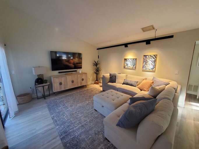 Turn the lights down after dinner and this becomes the room you don't want to leave first.