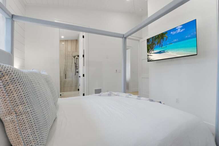 Get your own ensuite from this bedroom — two couples can share the house and never cross paths in the morning rush.
