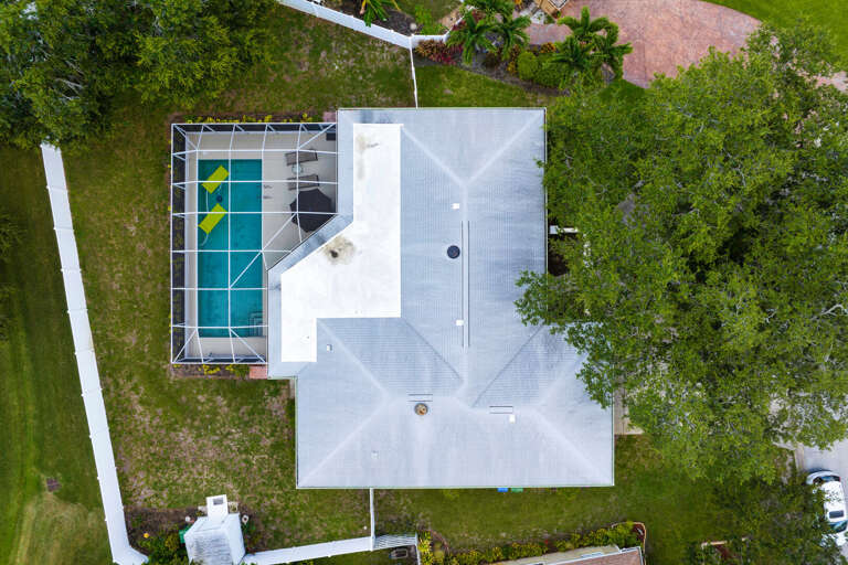 Look from above and you'll understand why guests keep coming back — private, lush, and fully screened.
