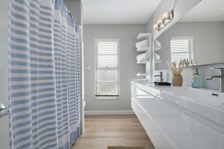 Get two sinks and a full bathroom that keeps the morning moving — no lines, no waiting, no starting the day grumpy.