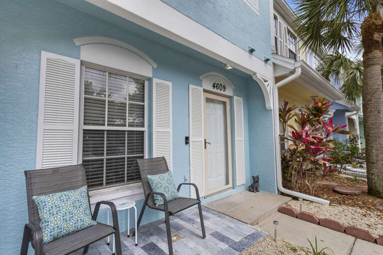 Your front porch chairs are ready — kick back with a cold drink before you've even unpacked.