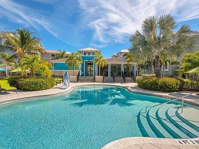 Pool, splash pad, playground, grills, picnic tables and covered cabana area conveniently located right outside the building.