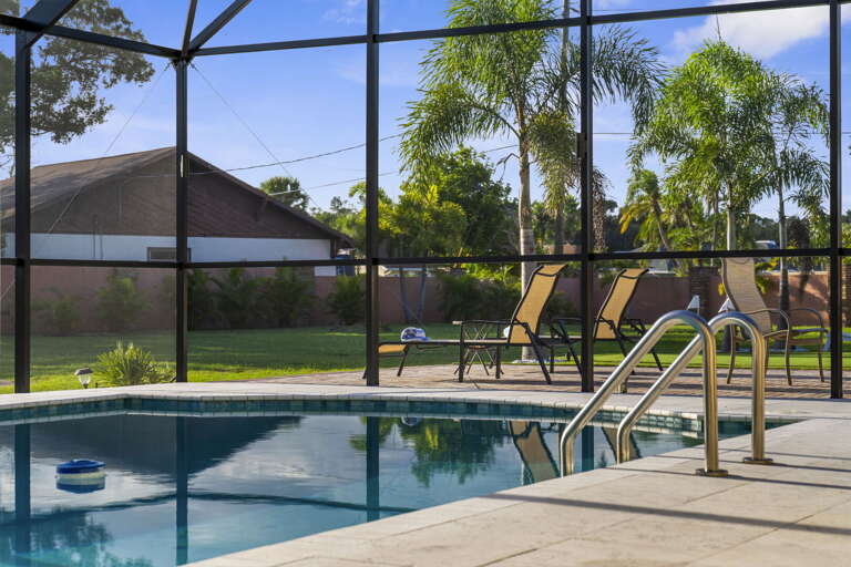Spread out and actually swim laps — the pool is big enough for adults and kids going at the same time.