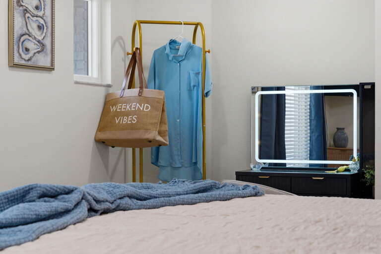 Get ready for the weekend in the comfort of your own room — no more fighting over the bathroom before the night out.