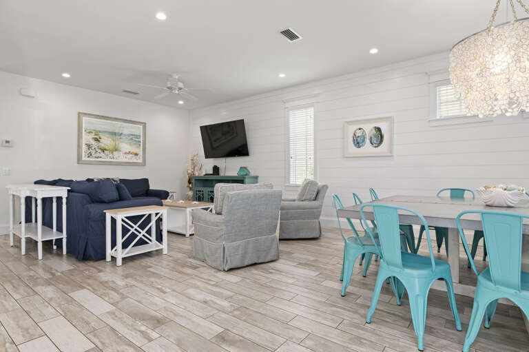 Spread into a second living room when the first one fills up — same comfortable seating, just a little more room to breathe.