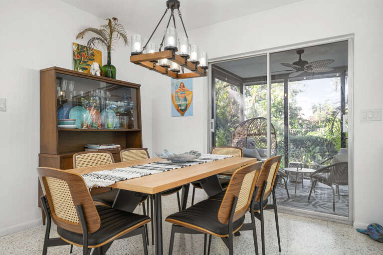 Gather around for dinner, or spread out a board game after — this dining table earns its spot every single evening.