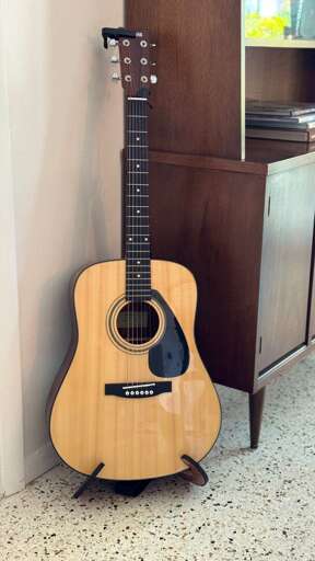 Serenade the family and friends with the available for use acoustic guitar.