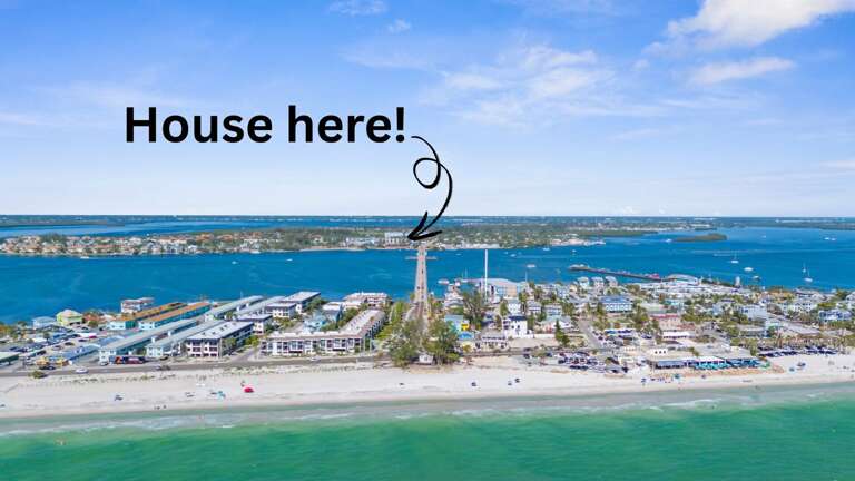 Find your house from the air right where the arrow says it is, tucked in above the inlet.