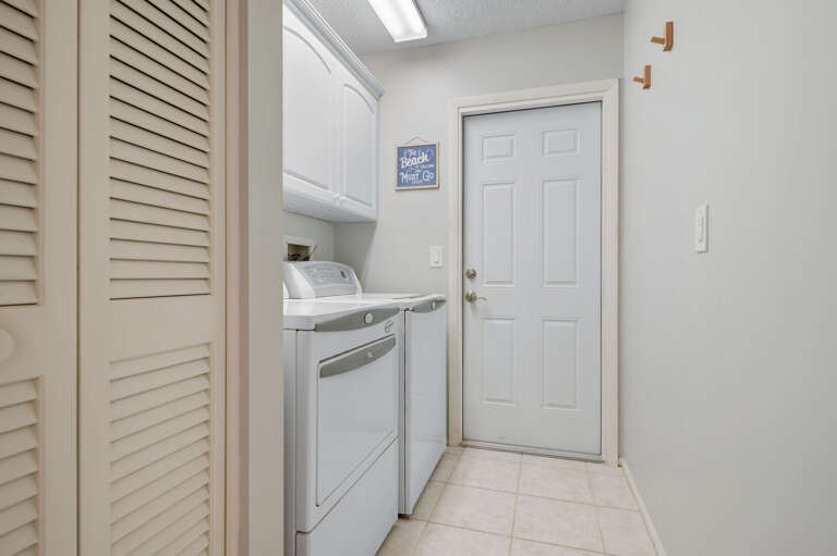 Laundry room with washer and dryer