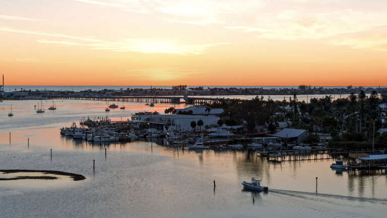 Historic Cortez fishing village glows at sunset - just minutes from your front door,