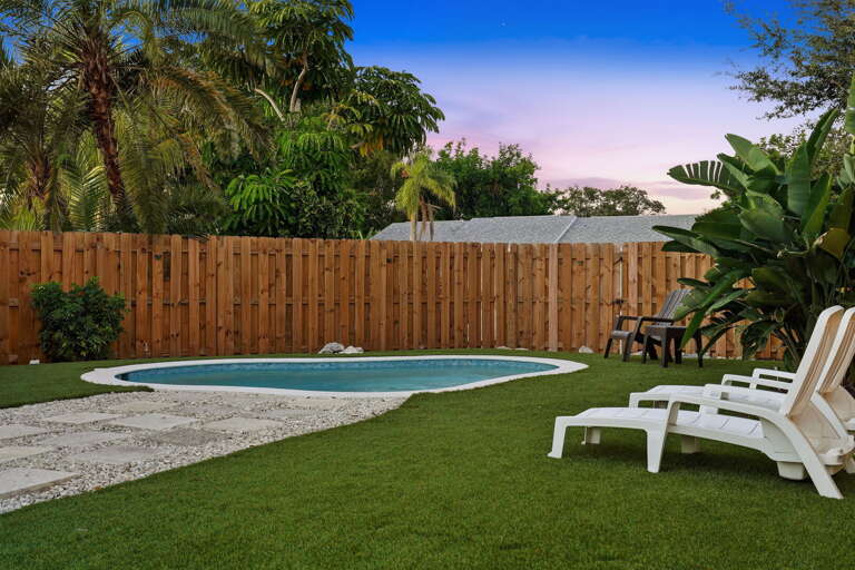 Take one more dip before bed. The heated pool stays warm and inviting long after the sun disappears.