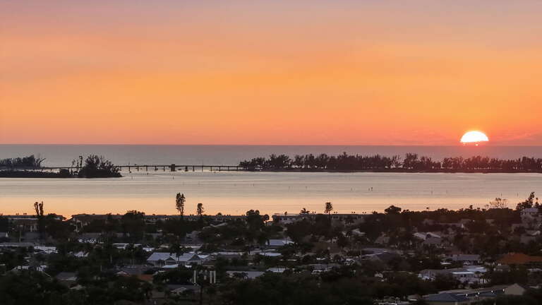 Watch the Florida sky do its thing every evening -- drive five minutes to the water or catch the show from the backyard.