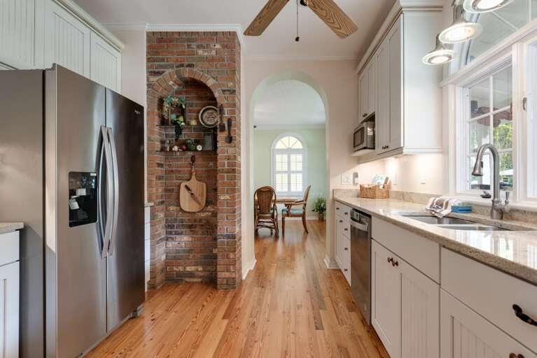Pour the coffee, start breakfast, and let three or four people work in this kitchen at once without anybody bumping elbows.