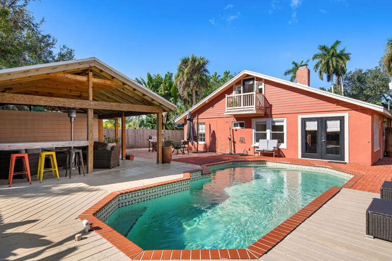 Lounge on the water or watch from the balcony above — either way, someone in the group is getting envied. The pool deck has every angle covered.