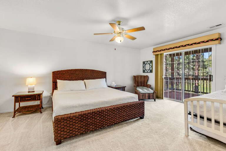 Guest Bedroom 5: King-size bed with twin trundle bed, private deck access, and attached Jack-and-Jill bathroom. Guest Bedroom 5: King-size bed with twin trundle bed, private deck access, and attached Jack-and-Jill bathroom.