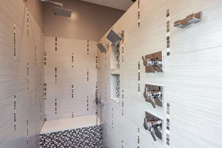 Full Bathroom w/ multiple Waterfall Shower Heads