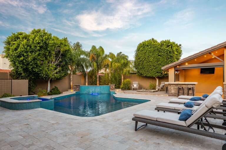 Sun Beds by the Pool