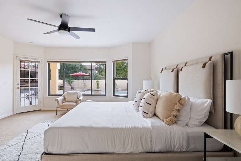 Excellent views and access to the backyard.