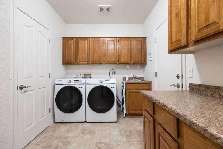 Laundry room.